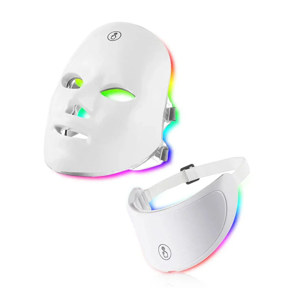 7 Colors Led Face Mask With Neck